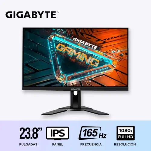 MONITOR GAMER GIGABYTE 23.8″ G24F2 2 US FULLHD IPS 165Hz OC180Hz PLANO