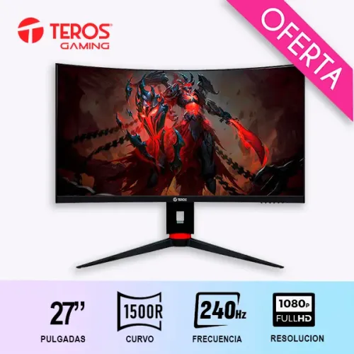 MONITOR TEROS TE-2764G  27″ 240HZ FULLHD CURVO VA