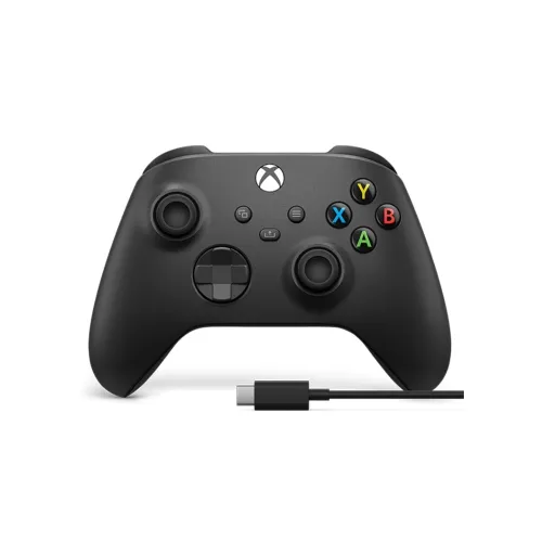 MANDO XBOX ONE INALÁMBRICO NEGRO CON CABLE